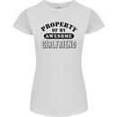 Property of My Awesome Girlfriend Funny Womens Petite Cut T-Shirt White