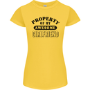 Property of My Awesome Girlfriend Funny Womens Petite Cut T-Shirt Yellow
