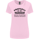 Property of My Awesome Girlfriend Funny Womens Wider Cut T-Shirt Light Pink