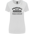Property of My Awesome Girlfriend Funny Womens Wider Cut T-Shirt White