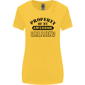 Property of My Awesome Girlfriend Funny Womens Wider Cut T-Shirt Yellow