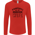 Property of My Awesome Wife Valentine's Day Mens Long Sleeve T-Shirt Red