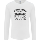 Property of My Awesome Wife Valentine's Day Mens Long Sleeve T-Shirt White