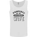 Property of My Awesome Wife Valentine's Day Mens Vest Tank Top White