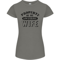 Property of My Awesome Wife Valentine's Day Womens Petite Cut T-Shirt Charcoal