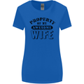 Property of My Awesome Wife Valentine's Day Womens Wider Cut T-Shirt Royal Blue