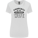 Property of My Awesome Wife Valentine's Day Womens Wider Cut T-Shirt White