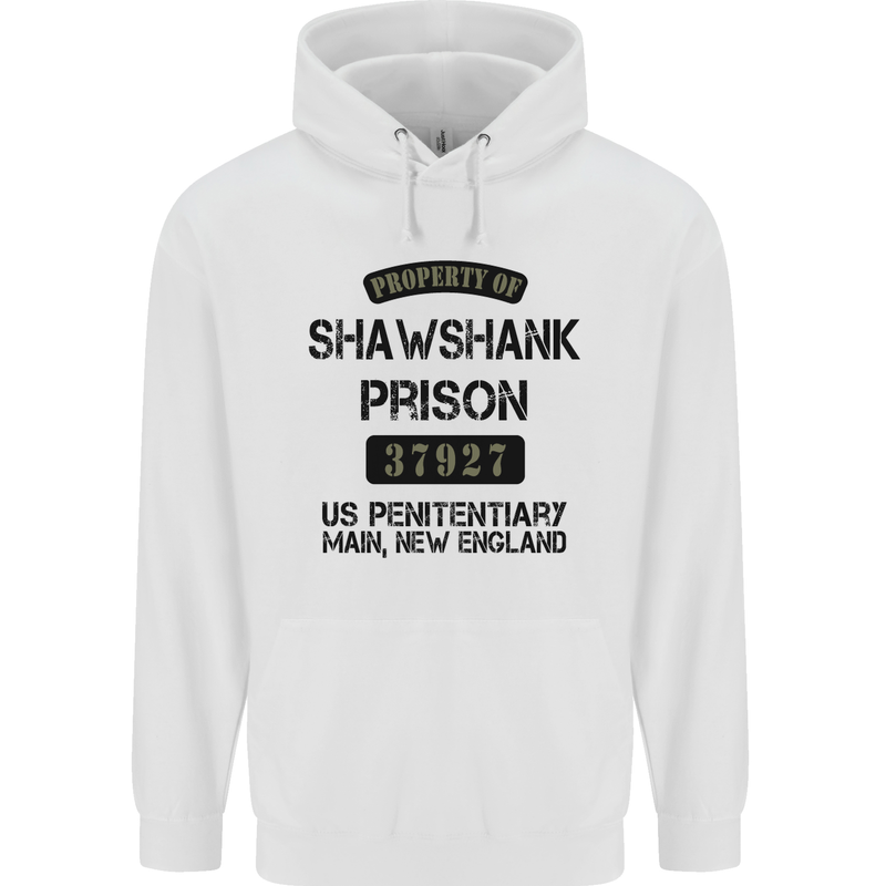 Property of Shawshank Prison Movie 90's Childrens Kids Hoodie White