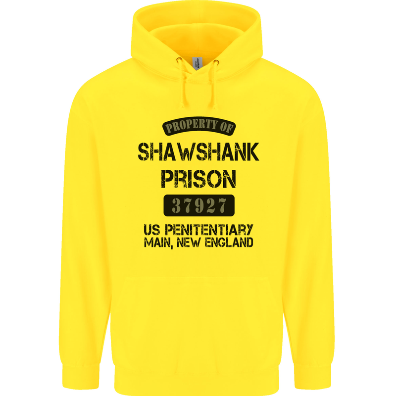 Property of Shawshank Prison Movie 90's Childrens Kids Hoodie Yellow
