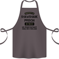 Property of Shawshank Prison Movie 90's Cotton Apron 100% Organic Dark Grey