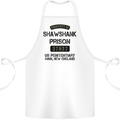 Property of Shawshank Prison Movie 90's Cotton Apron 100% Organic White