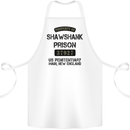 Property of Shawshank Prison Movie 90's Cotton Apron 100% Organic White