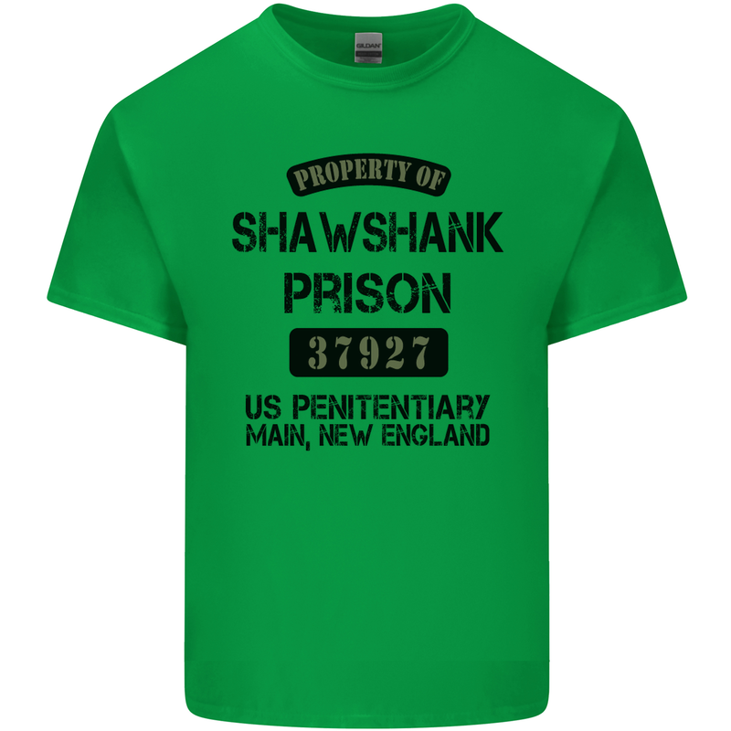 Property of Shawshank Prison Movie 90's Kids T-Shirt Childrens Irish Green