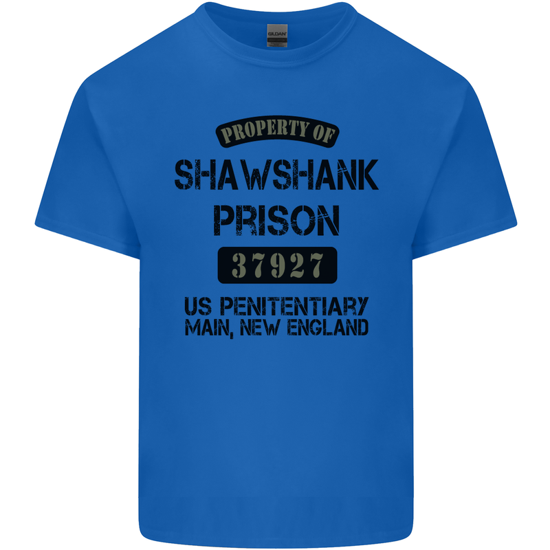Property of Shawshank Prison Movie 90's Kids T-Shirt Childrens Royal Blue