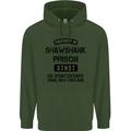 Property of Shawshank Prison Movie 90's Mens 80% Cotton Hoodie Forest Green