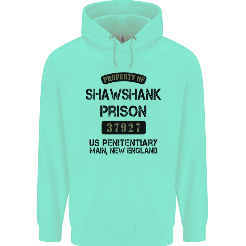 Property of Shawshank Prison Movie 90's Mens 80% Cotton Hoodie Peppermint