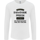 Property of Shawshank Prison Movie 90's Mens Long Sleeve T-Shirt White