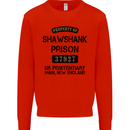 Property of Shawshank Prison Movie 90's Mens Sweatshirt Jumper Bright Red