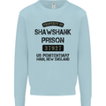 Property of Shawshank Prison Movie 90's Mens Sweatshirt Jumper Light Blue
