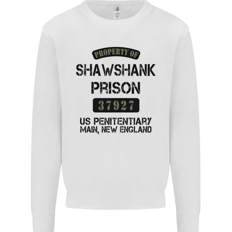 Property of Shawshank Prison Movie 90's Mens Sweatshirt Jumper White