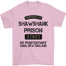 Property of Shawshank Prison Movie 90's Mens T-Shirt Cotton Gildan Light Pink