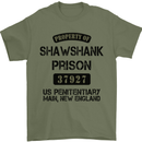 Property of Shawshank Prison Movie 90's Mens T-Shirt Cotton Gildan Military Green
