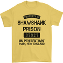 Property of Shawshank Prison Movie 90's Mens T-Shirt Cotton Gildan Yellow
