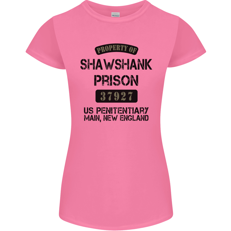 Property of Shawshank Prison Movie 90's Womens Petite Cut T-Shirt Azalea