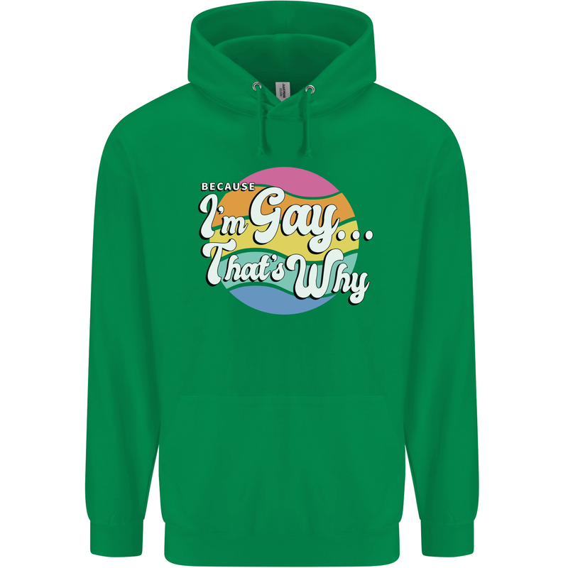 Proud To Be Gay LGBT Pride Awareness Childrens Kids Hoodie Irish Green