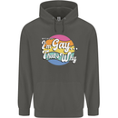 Proud To Be Gay LGBT Pride Awareness Childrens Kids Hoodie Storm Grey