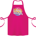 Proud To Be Gay LGBT Pride Awareness Cotton Apron 100% Organic Pink