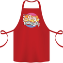 Proud To Be Gay LGBT Pride Awareness Cotton Apron 100% Organic Red
