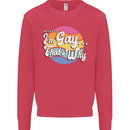 Proud To Be Gay LGBT Pride Awareness Kids Sweatshirt Jumper Heliconia