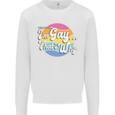 Proud To Be Gay LGBT Pride Awareness Kids Sweatshirt Jumper White