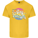 Proud To Be Gay LGBT Pride Awareness Kids T-Shirt Childrens Yellow