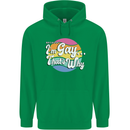 Proud To Be Gay LGBT Pride Awareness Mens 80% Cotton Hoodie Irish Green