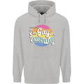 Proud To Be Gay LGBT Pride Awareness Mens 80% Cotton Hoodie Sports Grey