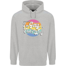Proud To Be Gay LGBT Pride Awareness Mens 80% Cotton Hoodie Sports Grey