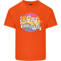 Proud To Be Gay LGBT Pride Awareness Mens Cotton T-Shirt Tee Top Orange
