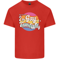 Proud To Be Gay LGBT Pride Awareness Mens Cotton T-Shirt Tee Top Red