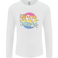 Proud To Be Gay LGBT Pride Awareness Mens Long Sleeve T-Shirt White