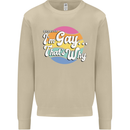 Proud To Be Gay LGBT Pride Awareness Mens Sweatshirt Jumper Sand