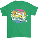 Proud To Be Gay LGBT Pride Awareness Mens T-Shirt 100% Cotton Irish Green
