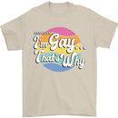 Proud To Be Gay LGBT Pride Awareness Mens T-Shirt 100% Cotton Sand