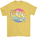 Proud To Be Gay LGBT Pride Awareness Mens T-Shirt 100% Cotton Yellow