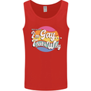 Proud To Be Gay LGBT Pride Awareness Mens Vest Tank Top Red