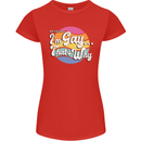 Proud To Be Gay LGBT Pride Awareness Womens Petite Cut T-Shirt Red