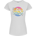Proud To Be Gay LGBT Pride Awareness Womens Petite Cut T-Shirt White