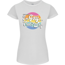 Proud To Be Gay LGBT Pride Awareness Womens Petite Cut T-Shirt White