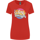 Proud To Be Gay LGBT Pride Awareness Womens Wider Cut T-Shirt Red